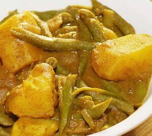 Cari haricots vert et pomme de terre au massala