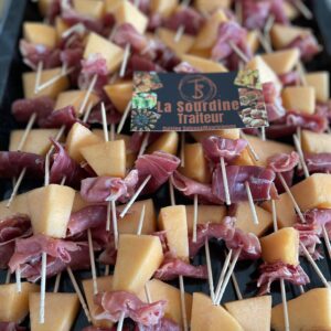 Plateau de jambon cru-melon