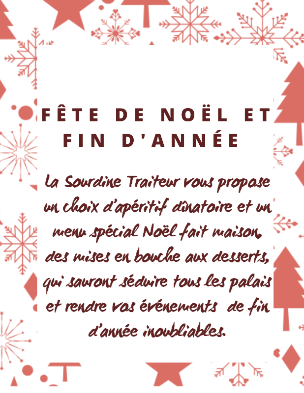 Apéritif dinatoire spécial Noël (7-8 pers)