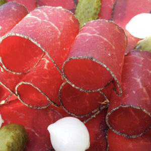 Plat de viande séchée